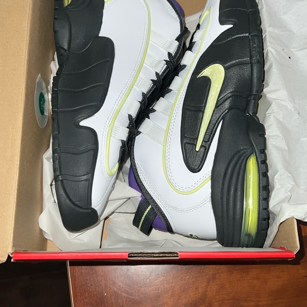 Nike Air Max Penny Sneakers - White and Lemon Twist